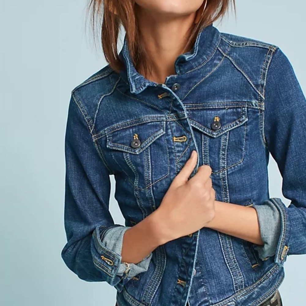 Anthropologie Pilcro Women's Classic Denim Jacket